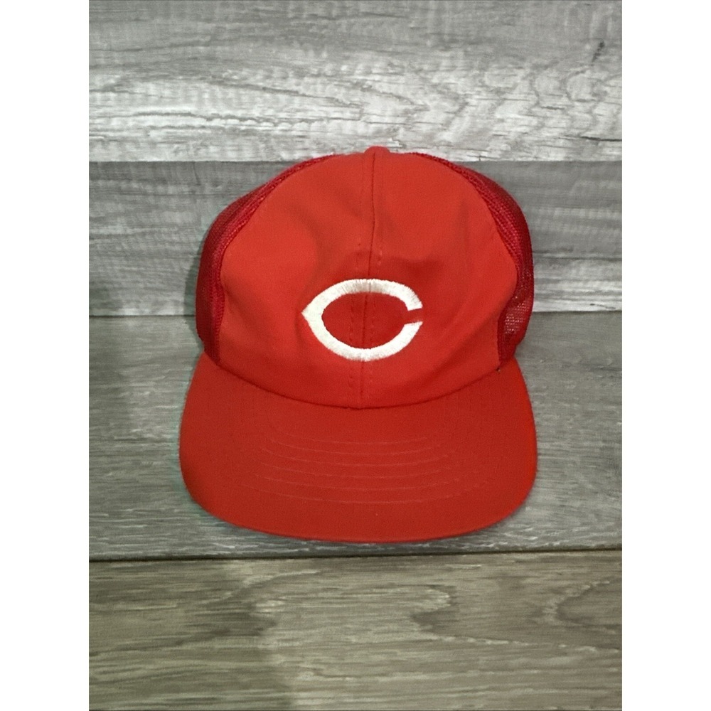 Vintage Sports Specialties Cincinnati Reds Trucker Hat Red Mesh Snapback MLB Cap